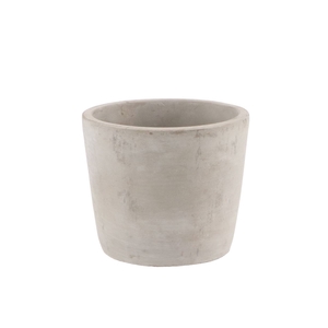 Concrete Pot Round Grey 13x11cm