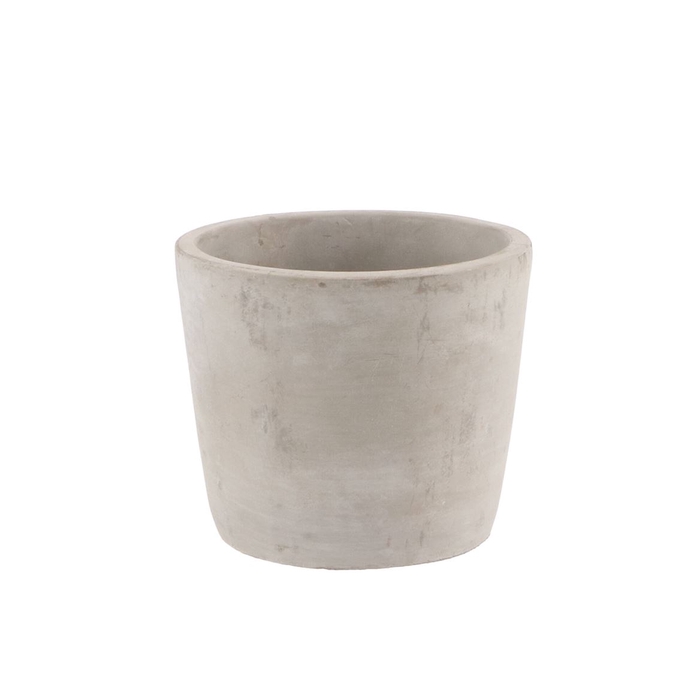 <h4>Concrete Pot Round Grey 13x11cm</h4>
