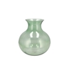Mira Green Glass Cone Neck Sphere Vase 20x20x21cm