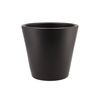 Vinci Matt Black Pot Container 24x22cm