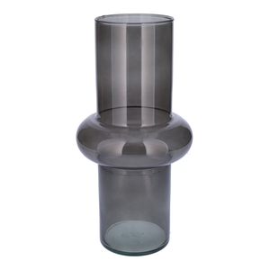 DF02-883903500 - Vase Edra d10/15xh31 grey transp Eco