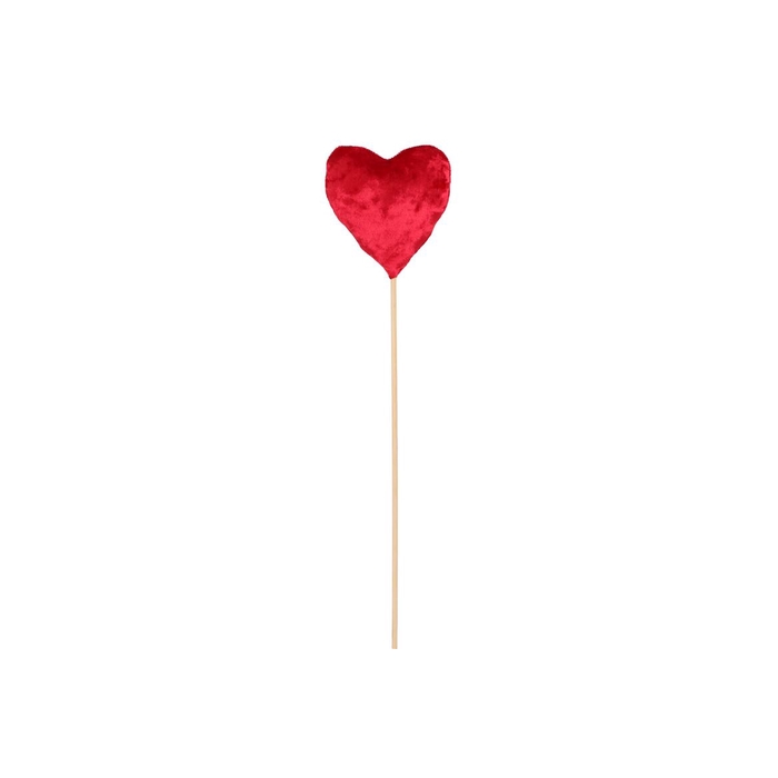 <h4>Love Stick Heart Velvet Red 50x9cm</h4>