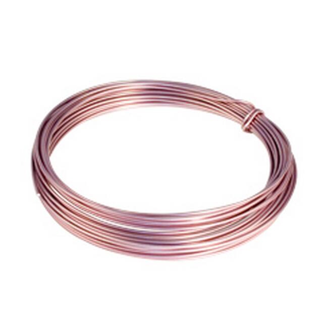 <h4>Gelakt aluminiumdraad - l.roze 100 gram (12 meter)</h4>