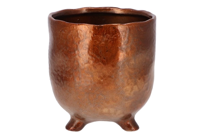 <h4>St Tropez Mat Copper Pot 14x15cm</h4>