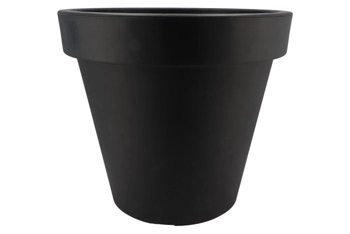 Plastic anthracite pot wide edge 80cm