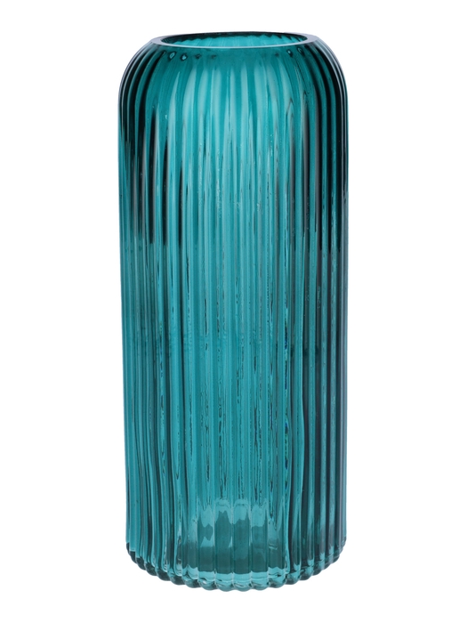 <h4>DF02-664550700 - Vase Nora d6/8.7xh20 petrol transparent</h4>