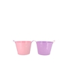 Zinc Basic Lila/pink Ears Bucket 13x12cm