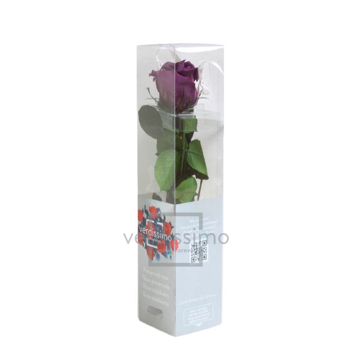 Roos op steel mini 27,5cm Lilac