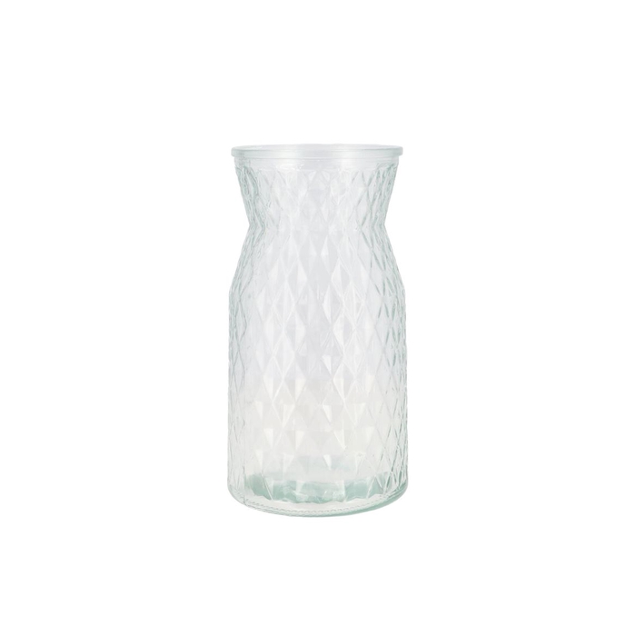 <h4>Diamond Clear Vase 14x25cm</h4>