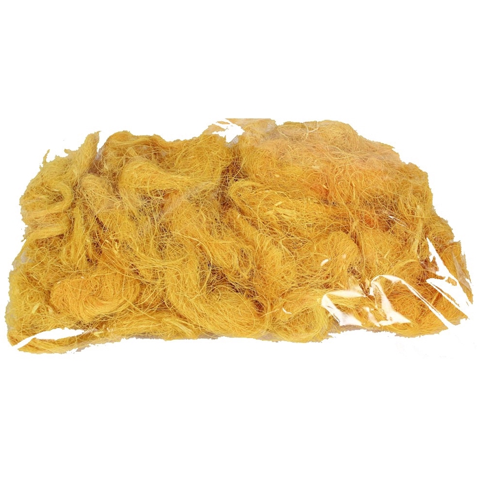 <h4>Coco fibre 250gram in poly yellow </h4>