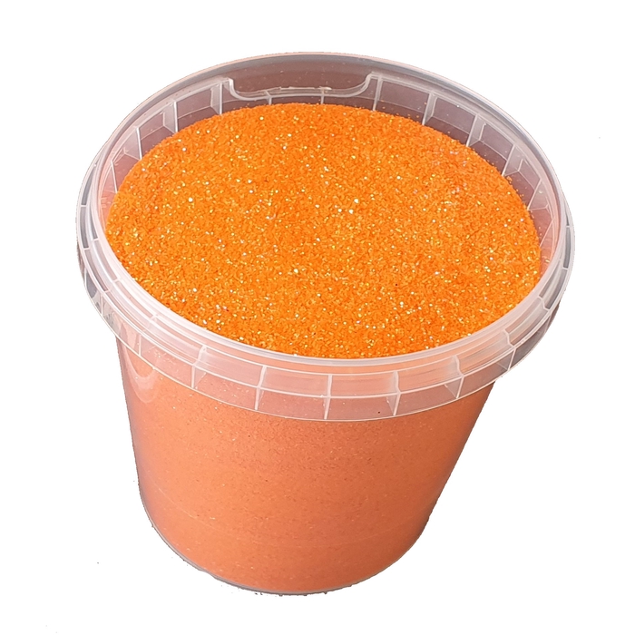 <h4>Glitters 400gr in bucket Irridescent Orange</h4>