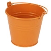 Bucket Sevilla zinc Ø9.6xH8cm - ES8.5 orange gloss
