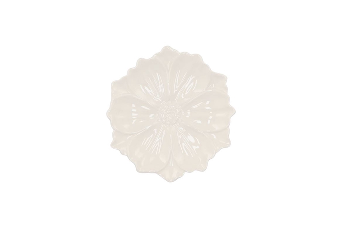 <h4>Bloom Cosmea Plate White 11x11x3cm</h4>