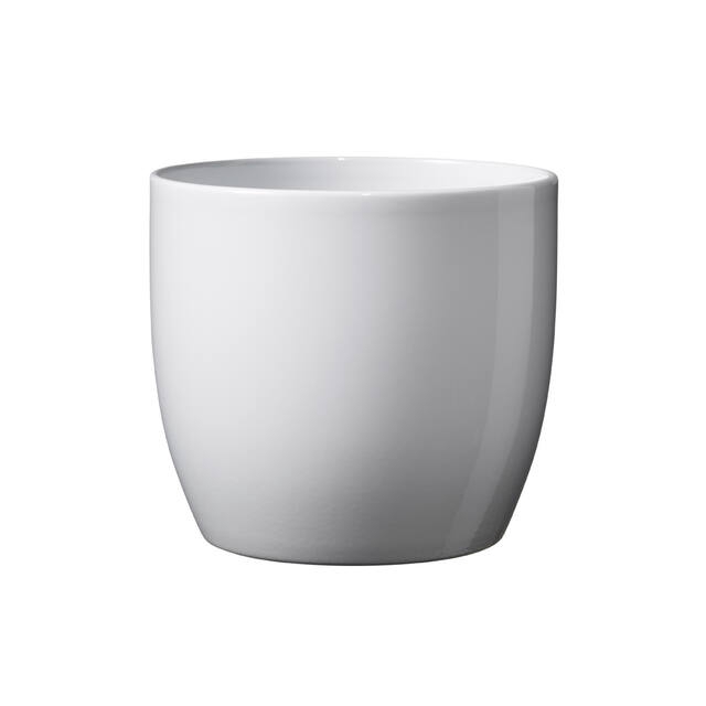 <h4>Pot Basel Ceramics Ø10xH8cm white shiny</h4>