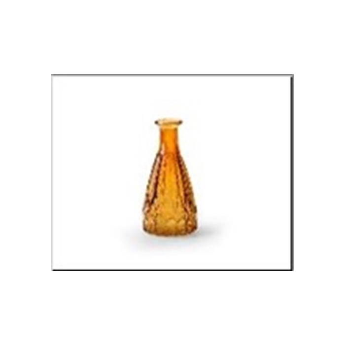 <h4>Vase Bottle Ø7x14 Yellow 48866</h4>