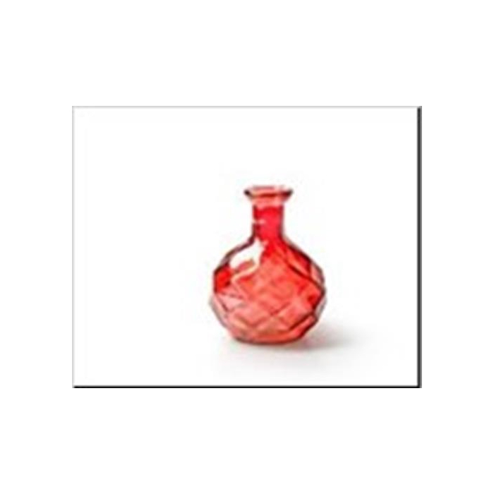 <h4>Vase Bottle Ø11x15 Red 48819</h4>