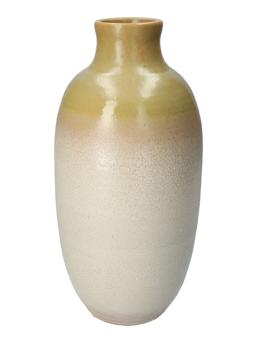 <h4>DF03-884804900 - Vase Fafe d7.2/16.5xh34 l.green/sand</h4>