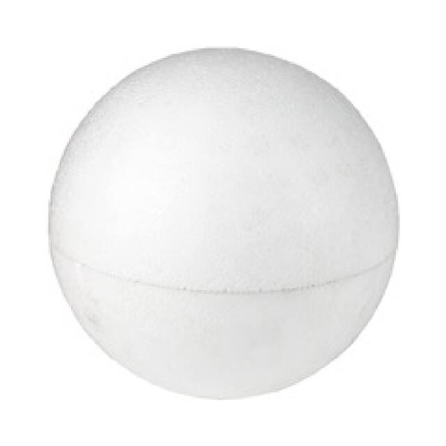 Styrofoam ball 10 cm white
