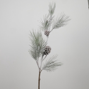 Af Pinus +cones L96cm Snow