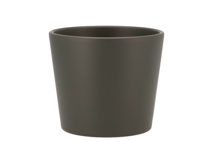 Ceramic Pot Dark Green 13cm
