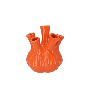 Aglio Shiny Orange Vase 17x20cm