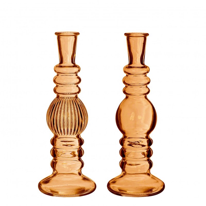 <h4>Glass candle vase d08 23cm ass</h4>