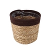 Basket Saga straw Ø21,5xH19cm brown