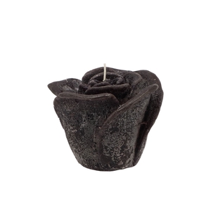 Candle Roos Black 8x7cm