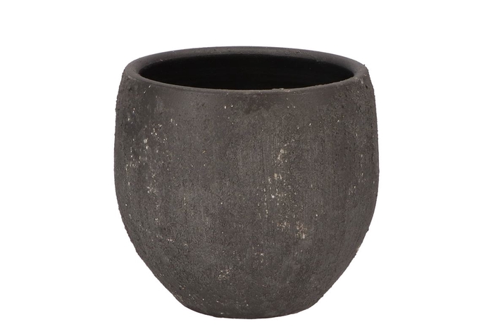 Bali Black Coal Pot 20x18cm