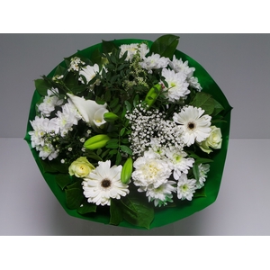 Bouquet Biedermeier Large White