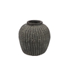 Gamla Grey Pot Allover Stripes 26x26x27,5cm
