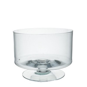 Glass Bowl/foot d24*18cm