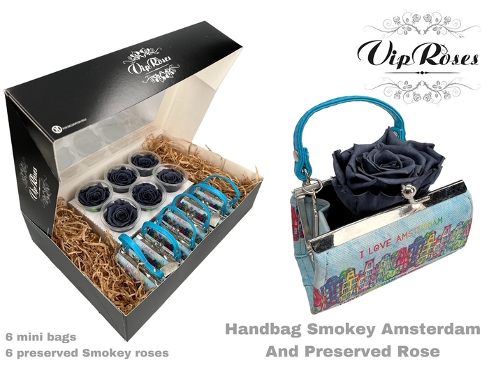 <h4>Handbag Smokey Amsterdam And Preserved Rose</h4>