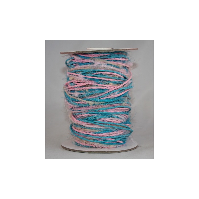 <h4>JUTE ROPE MULTICOLOR MT15 TURQUOISE PINK-NATURAL</h4>