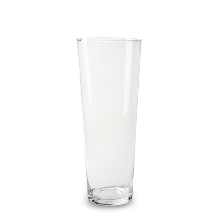 <h4>Glass vase conical d17 40cm</h4>