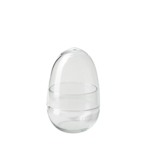 Glas Stolp+schaal d09*12cm