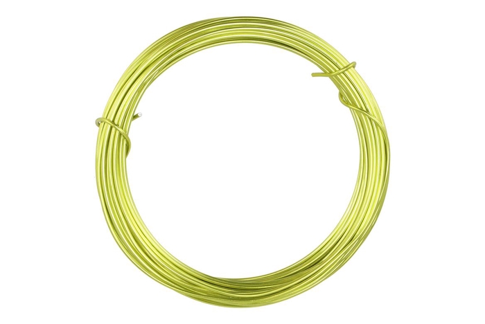 <h4>Wire Aluminium Lime 2mm X 12 Meter A 100gram</h4>