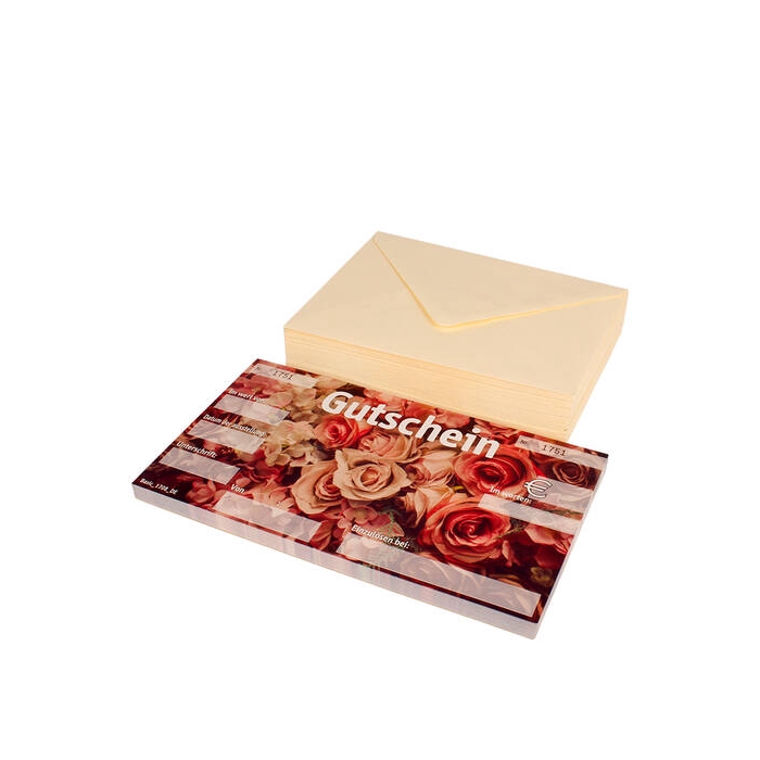 <h4>Cadeaubon + Envelop Roses Duits- Pak 50st</h4>