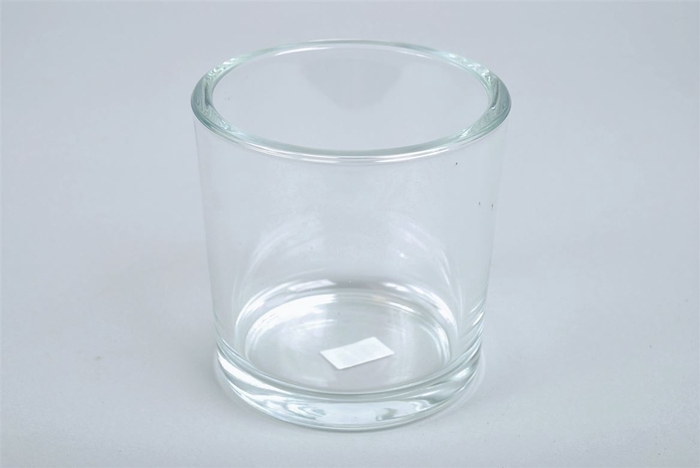 Glass Cilinder Zwaar D14xh14cm