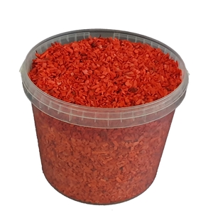 Wood chips 10 ltr bucket Red