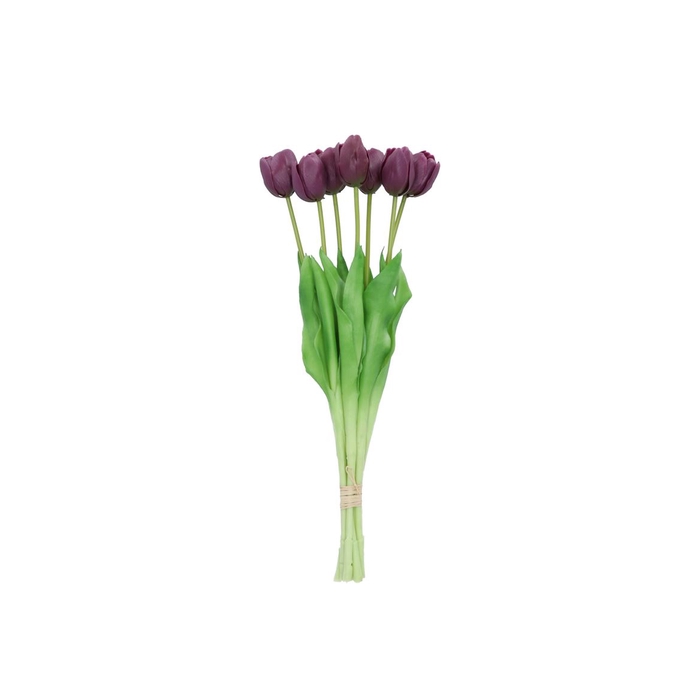 <h4>Silk Tulip 7x Purple 43cm</h4>