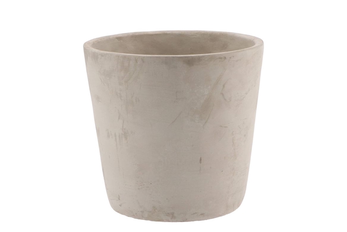 Concrete Pot Round Grey 17x16cm