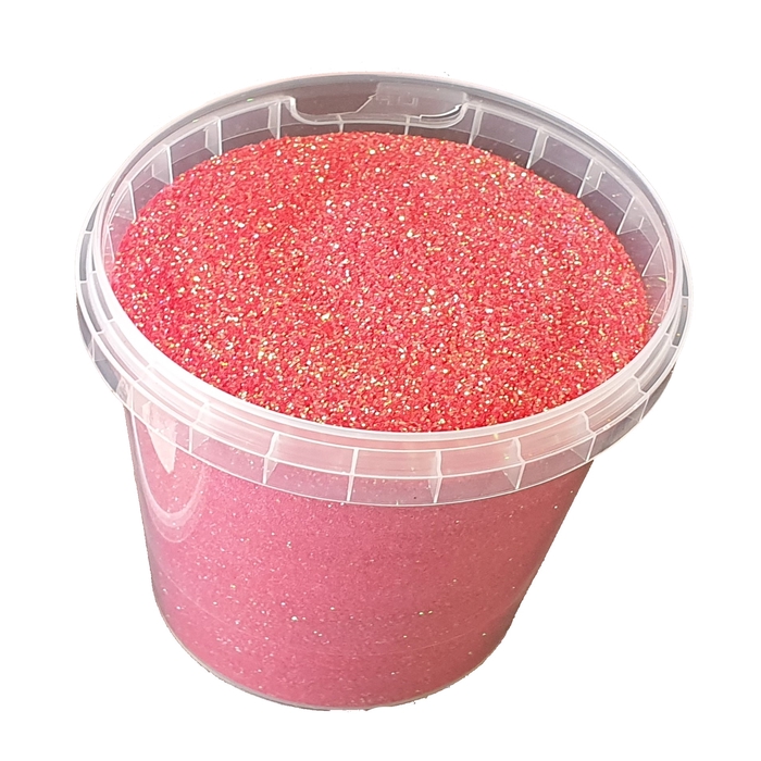 <h4>Glitters 400gr in bucket Irridescent Red</h4>