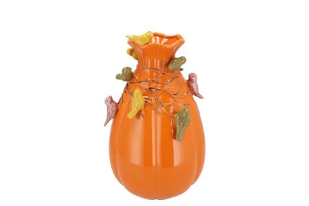 Bird Vase Cognac 13x13x19cm