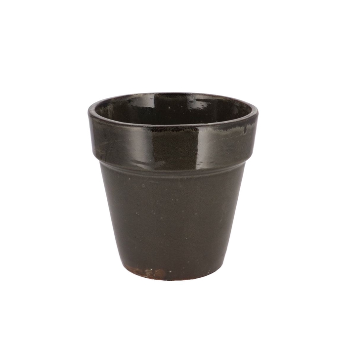<h4>Ebbi Moss Black Pot Glaze 17x17cm</h4>