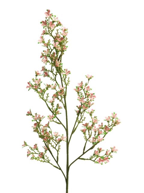 SILK FLOWERS - WILD BOUVARDIA MARNI SPRAY LARGE PINK 79 CM