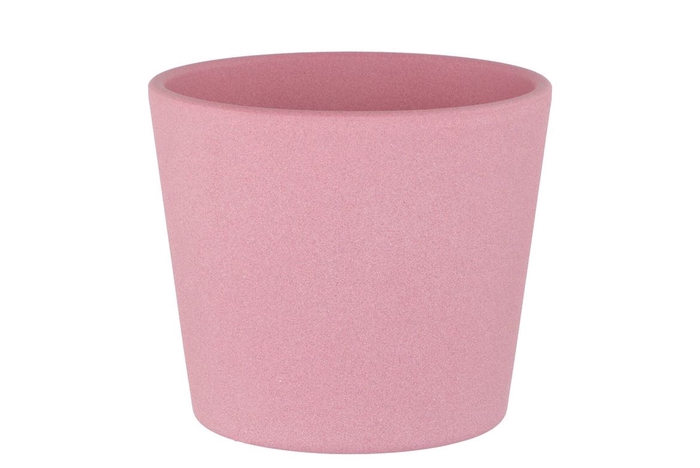 Ceramic Pot Pink Rose 13cm