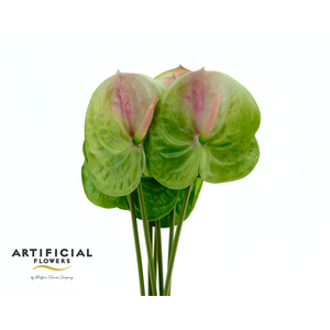 Artificial Soft Touch Anthurium Bio-Green