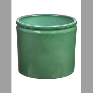 DF03-883748147 - Pot Lucca d14xh12.5 l.green glazed