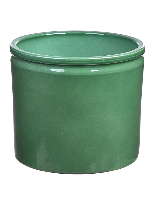 <h4>DF03-883748147 - Pot Lucca d14xh12.5 l.green glazed</h4>
